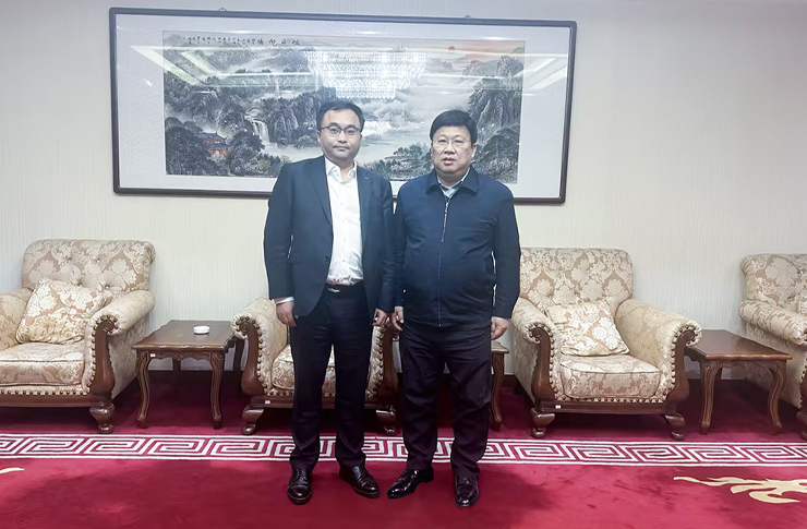 迅镭激光董事长拜访中国贸促会国际部部长吴蒙！