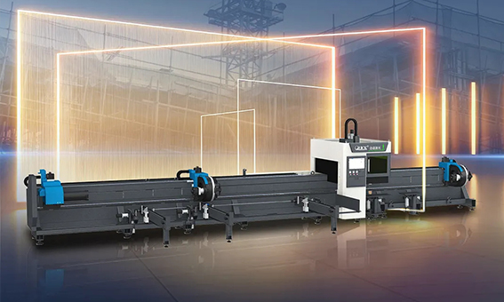 迅镭激光 L2+中管高速切管机震憾上市，切割更快 · 更稳 · 更省！