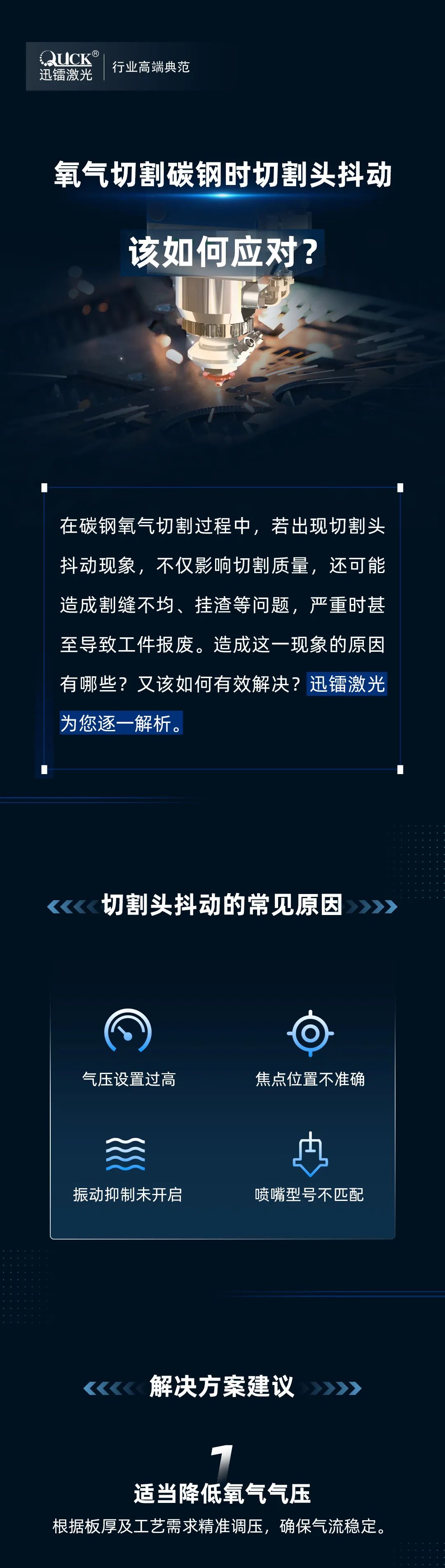 氧气切割碳钢时遇到切割头抖动！该如何应对？(图2)