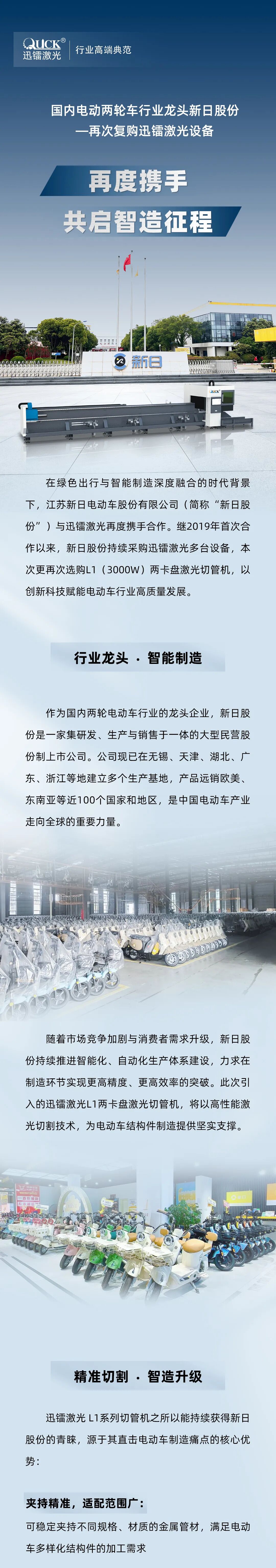 迅镭激光中标国内两轮电动车行业龙头—新日股份！(图1)