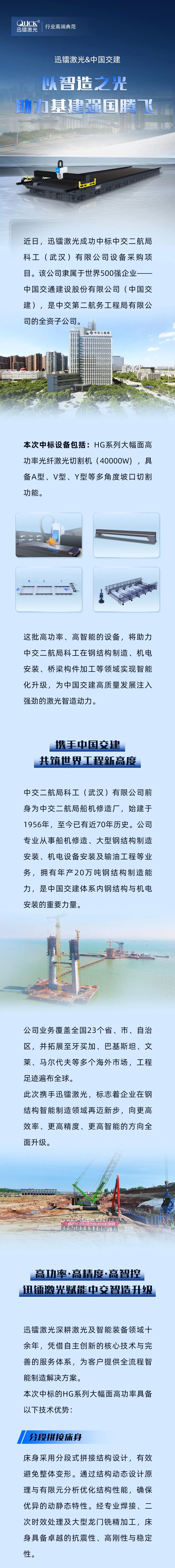 迅镭激光中标世界500强企业——中国交建(图1)