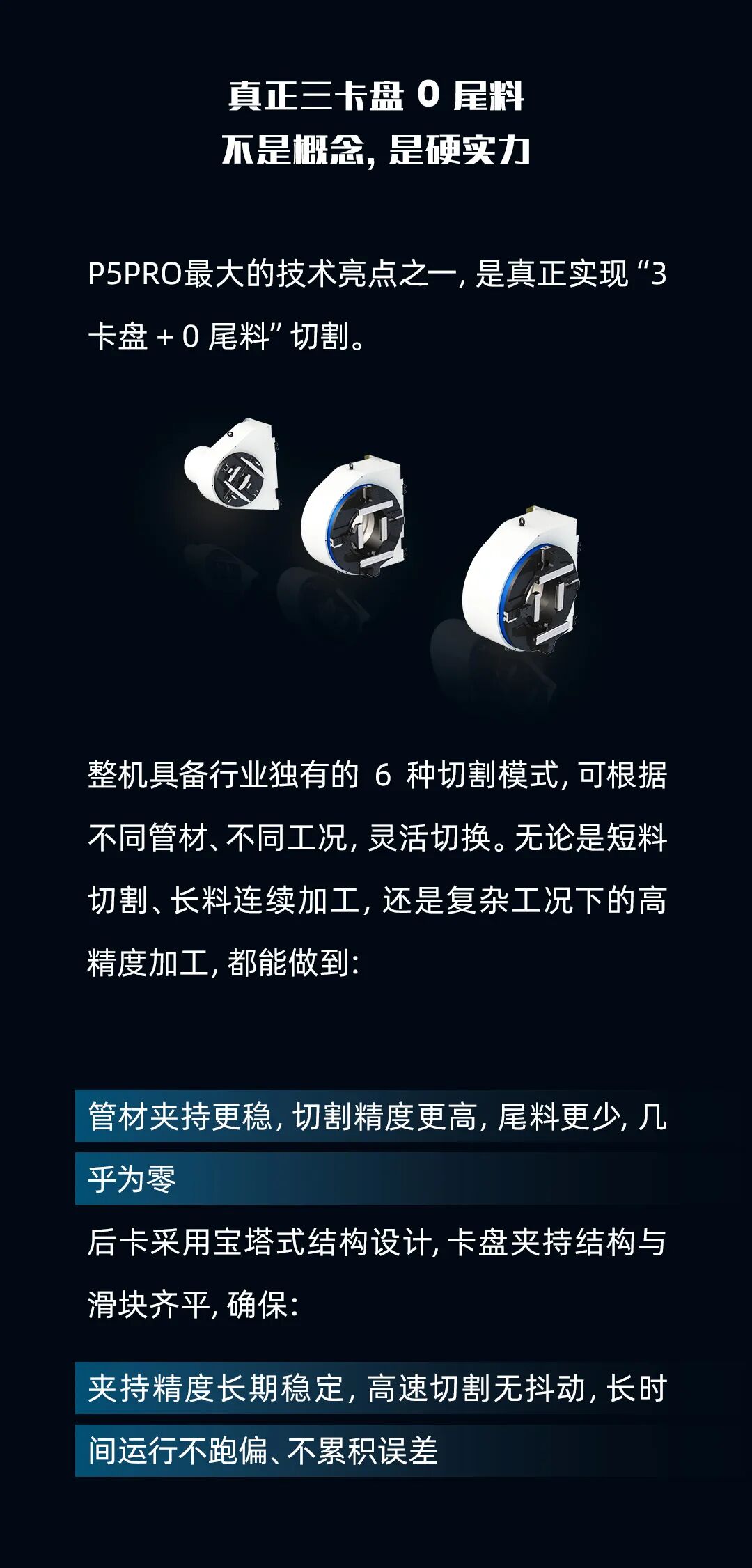 迅镭激光 P5PRO 三卡盘重载型激光切管机重磅发布！(图4)